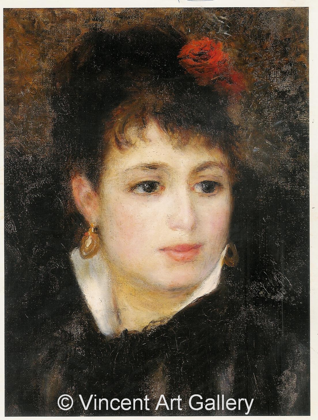 A2608, RENOIR, Woman with a Rose 001